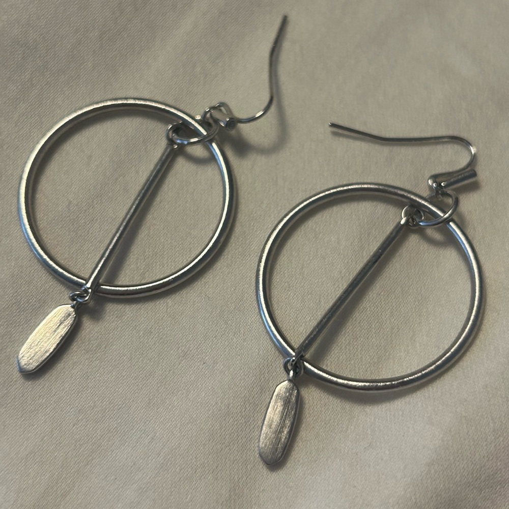 Kendra Scott Nalani Silver Hoop Earrings